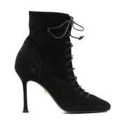 Zwarte Laarzen voor Stijlvolle Look Alevi Milano , Black , Dames