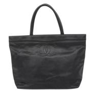 Pre-owned Leather chanel-bags Chanel Vintage , Black , Dames