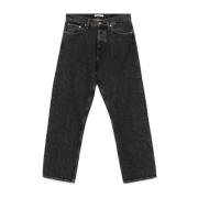 Zwarte Denim Jeans Vlinder Sluiting Sunflower , Black , Heren