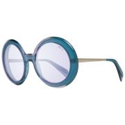 Turquoise Dames Zonnebril Ronde Frame Emilio Pucci , Purple , Dames