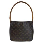 Pre-owned Canvas louis-vuitton-bags Louis Vuitton Vintage , Brown , Da...