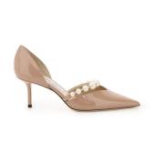 Kristalversierde lakleren pumps Jimmy Choo , Beige , Dames