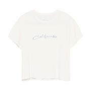 California Print Wit T-shirt ERL , White , Heren