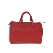 Pre-owned Fabric handbags Louis Vuitton Vintage , Red , Dames