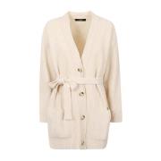 Beige Wolmix Cashmere Cardigan Max Mara Weekend , Beige , Dames