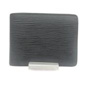 Pre-owned Leather wallets Louis Vuitton Vintage , Black , Heren