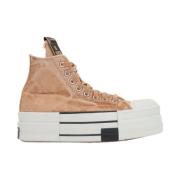 Hoge Sneaker in Geel Canvas Converse , Brown , Dames