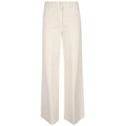 Witte casual broek met rits en knoop Aspesi , White , Dames