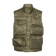 Gewatteerd Groen Cargo Vest MM6 Maison Margiela , Green , Heren