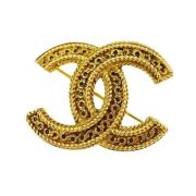 Pre-owned Metal chanel-jewelry Chanel Vintage , Yellow , Dames