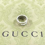 Pre-owned Metal rings Gucci Vintage , Gray , Dames