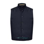 Navy Blue Wollen Sweater Vest Paul Smith , Blue , Heren