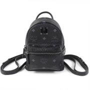 Pre-owned Leather backpacks MCM Pre-owned , Black , Dames