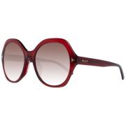 Rode Ovale Zonnebril Verlooplens Bally , Red , Dames