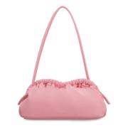 Cloud Leren Clutch met Handvat Mansur Gavriel , Pink , Dames