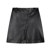 Zwarte Jersey Rok Met Hoge Taille Max Mara , Black , Dames