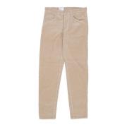 Fluwelen Lange Broek Heren Regular Fit Carhartt Wip , Beige , Heren