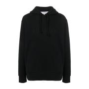 Logo-geborduurde katoenen hoodie voor heren JW Anderson , Black , Here...