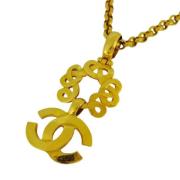 Pre-owned Metal chanel-jewelry Chanel Vintage , Yellow , Dames