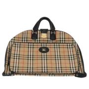 Pre-owned Canvas handbags Burberry Vintage , Beige , Dames