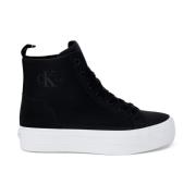 Zwarte Veterschoenen voor Vrouwen Calvin Klein Jeans , Black , Dames