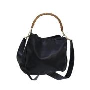 Pre-owned Leather gucci-bags Gucci Vintage , Black , Dames