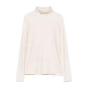 Witte Sweater Collectie Majestic Filatures , White , Dames