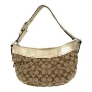 Pre-owned Canvas shoulder-bags Coach Pre-owned , Beige , Dames