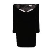 Zwart Zijdefluwelen Korte Jurk The New Arrivals Ilkyaz Ozel , Black , ...