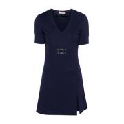 MID BLU Jurk Twinset , Blue , Dames