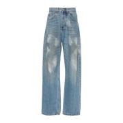 Lichtblauwe Denim Jeans Magliano , Blue , Heren