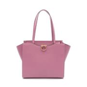 Pre-owned Leather shoulder-bags Salvatore Ferragamo Pre-owned , Pink ,...