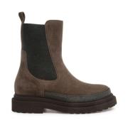 Enkellaarzen voor vrouwen Brunello Cucinelli , Brown , Dames