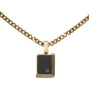 Pre-owned Metal necklaces Dior Vintage , Yellow , Dames