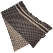 Pre-owned Wool scarves Gucci Vintage , Brown , Dames