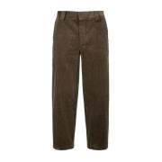 Ribfluwelen Broek, Khaki, Rechte Pijp Golden Goose , Brown , Heren