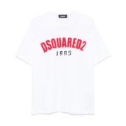 Witte Casual Overhemden Dsquared2 , White , Heren