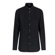 Regular Fit Katoenen Shirt met Logoprint Emporio Armani , Black , Here...