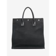 Pre-owned Leather totes Saint Laurent Vintage , Black , Dames