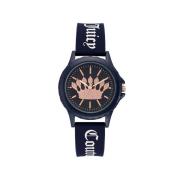 Blauw Damesmode Horloge Juicy Couture , Blue , Dames