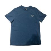 Biologisch Jersey T-shirt Standaard Model A.p.c. , Blue , Heren