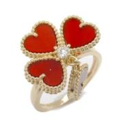 Pre-owned Rose Gold rings Van Cleef & Arpels Pre-owned , Yellow , Dame...