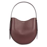 Leren Hobo Tas met Top Handvat Victoria Beckham , Red , Dames