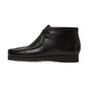 Klassieke Wallabee Laars Zwart Leer Clarks , Black , Heren