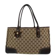 Pre-owned Canvas gucci-bags Gucci Vintage , Brown , Dames