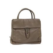 Pre-owned Leather handbags Prada Vintage , Beige , Dames