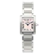 Pre-owned Glass watches Cartier Vintage , Pink , Dames