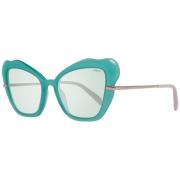 Turquoise Vlinder Zonnebril Verlooplens Emilio Pucci , Blue , Dames