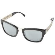 Pre-owned Plastic sunglasses Chanel Vintage , Black , Dames