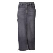 Reverse Pencil Pusher Jeans in Grijs Mother , Gray , Dames